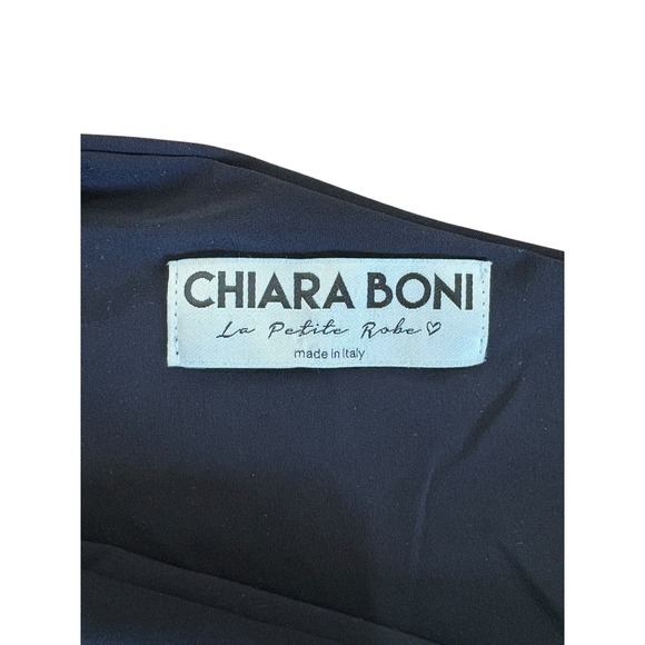 Chairs Boni Dress Black Cocktail Peplum Italy LBD Glam - Picture 8 of 9